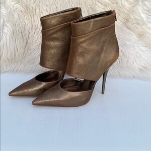 ALDO Applin Retro Chic Pointed Toe Wide Ankle Strap High Heels Shoes SZ: 6.5